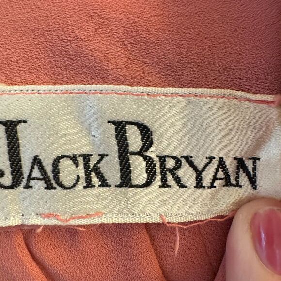 Vintage Salmon Jack Bryan Dress with Belt - Picture 2 of 6